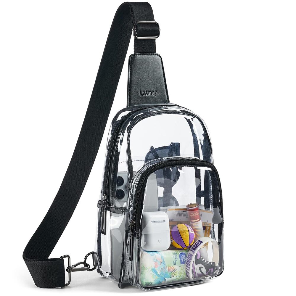 Clear Bag for Stadium Events, Clear Purse for Women Stadium Crossbody